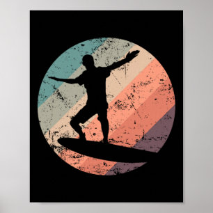 Surf Logo Surfing Surfboard Water Sports Poster