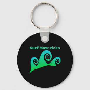 Surf Maverick's Surfing California Beaches  Key Ring