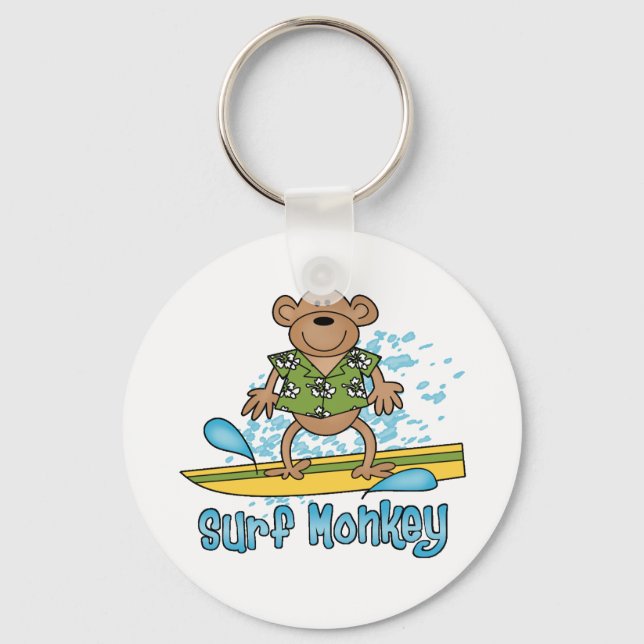 Surf Monkey Key Ring (Front)