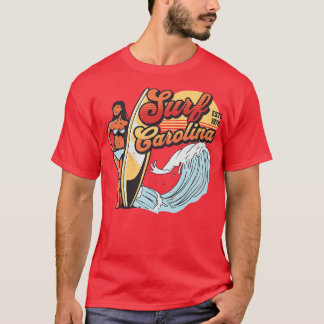 Surf olina Vintage Surfer Babe Retro Surfing T-Shirt