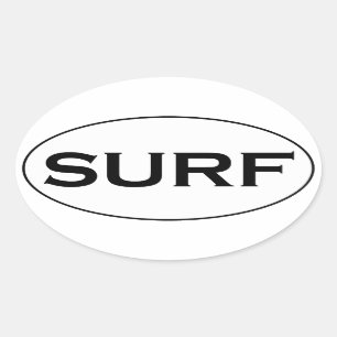 SURF Oval Logo Oval Sticker