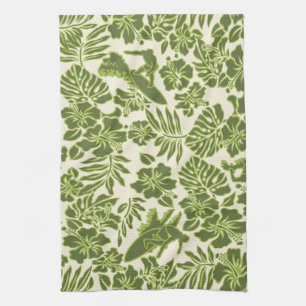 Surf Pareau Hawaiian Kitchen Towel