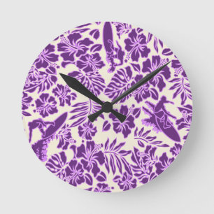 Surf Pareau Hawaiian Wall Clocks