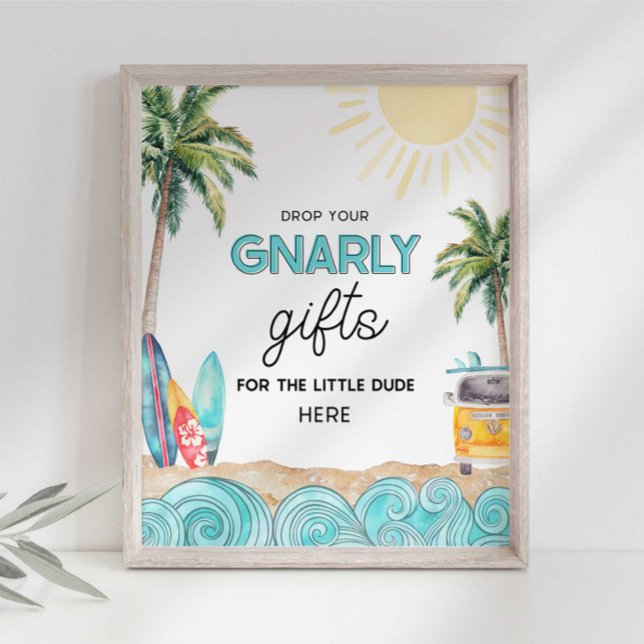 Surf Party Gift Table Sign (Creator Uploaded)