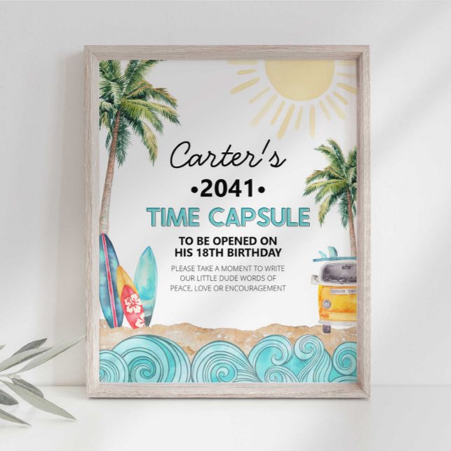 Surf Party Time Capsule Sign (Creator Uploaded)