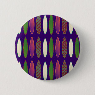 surf pattern / boards 6 cm round badge