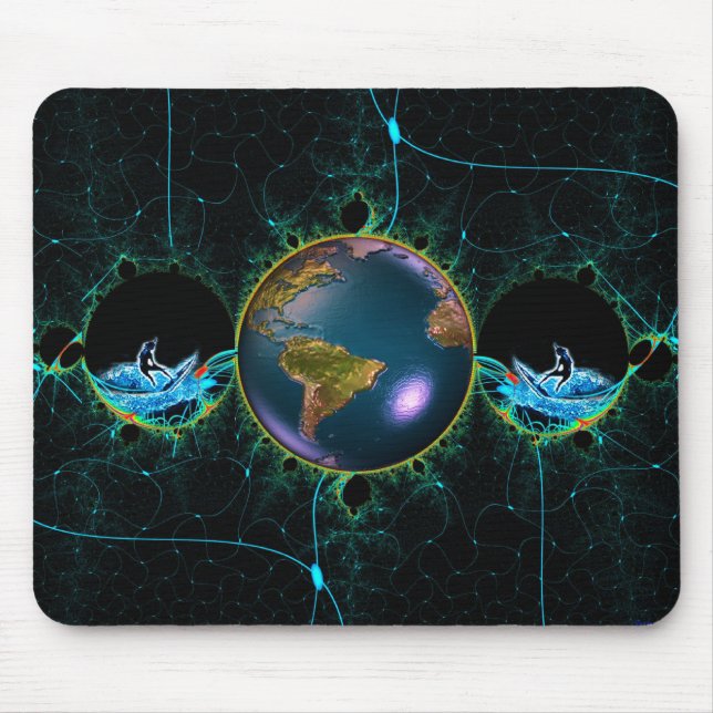 Surf Planet Mouse Pad (Front)