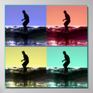 Surf Popart, Copyright karen j. Williams Poster