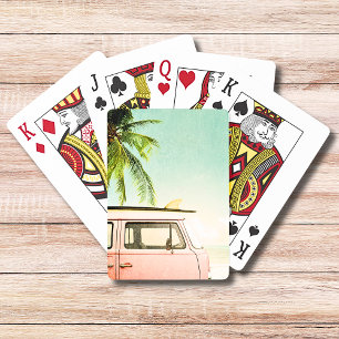 Surf Retro Beach Playing Cards