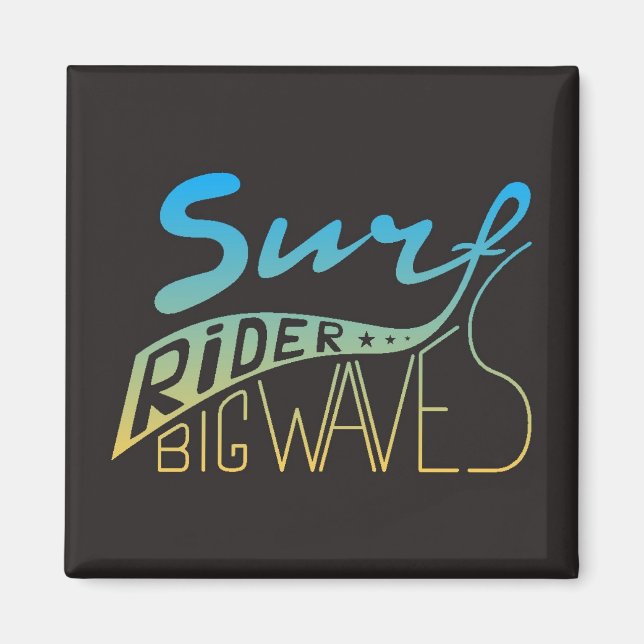 Surf Rider Big Waves Magnet (Front)