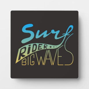 Surf Rider Big Waves Plaque