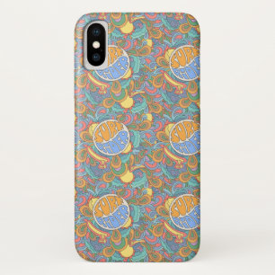 Surf Rider Pattern iPhone X Case
