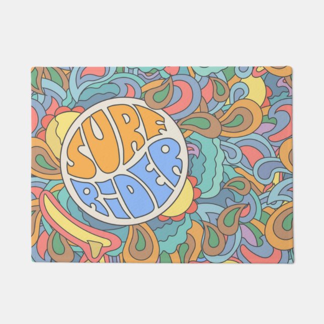Surf Rider Pattern Doormat (Front)