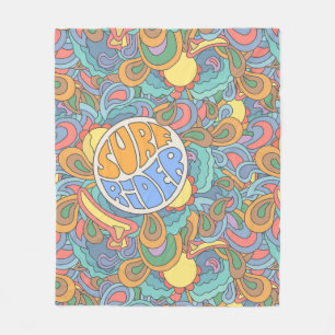 Surf Rider Pattern Fleece Blanket