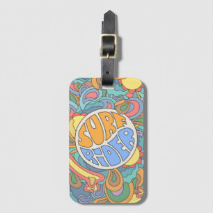 Surf Rider Pattern Luggage Tag