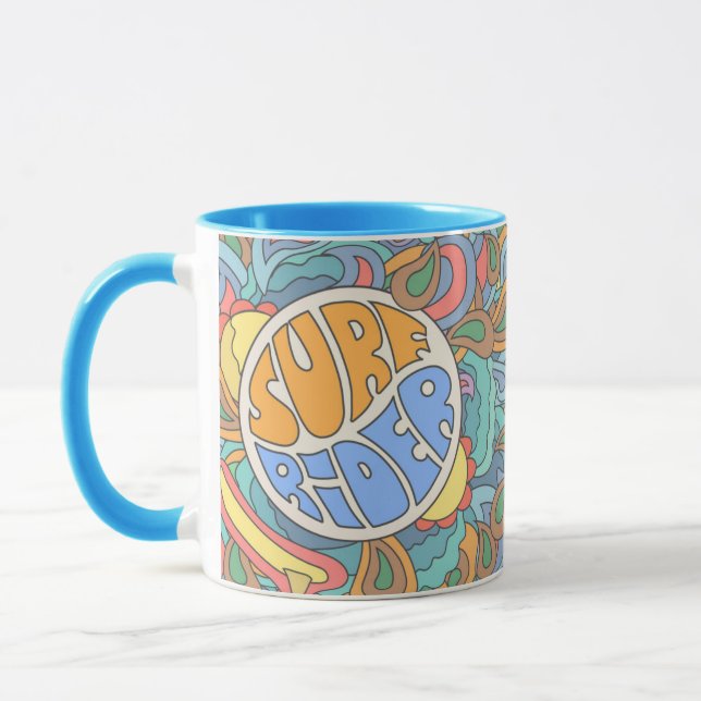 Surf Rider Pattern Mug (Left)