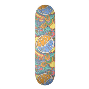 Surf Rider Pattern Skateboard