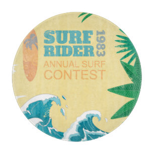 Surf Rider Surf Contest 1983 Cutting Board