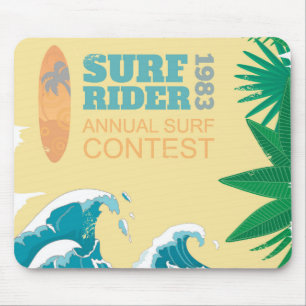 Surf Rider Surf Contest  1983 Mouse Pad