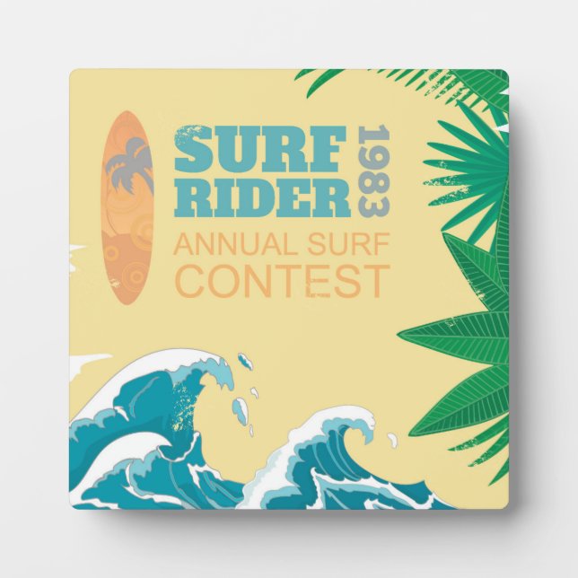 Surf Rider Surf Contest |1983 Plaque (Front)