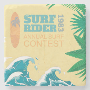 Surf Rider Surf Contest 1983 Stone Coaster
