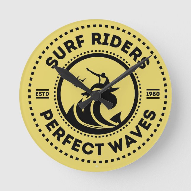 Surf Rider Wall Clock (Front)
