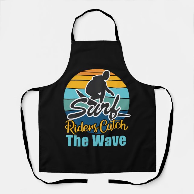 Surf Riders Catch the Waves Apron (Front)