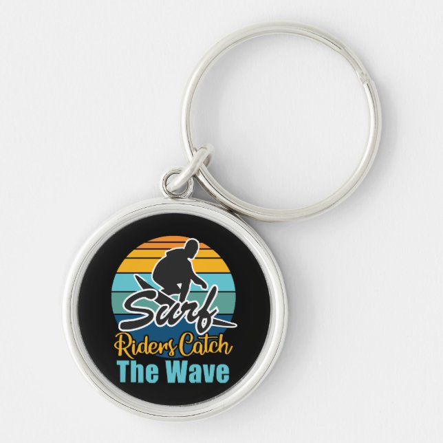 Surf Riders Catch the Waves Key Ring (Front)