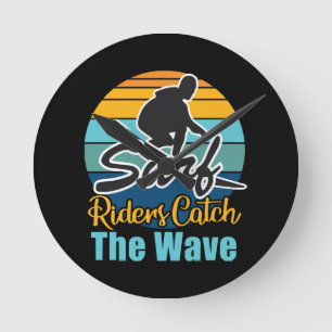 Surf Riders Catch the Waves Round Clock