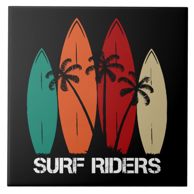 Surf Riders Ceramic Tile (Front)