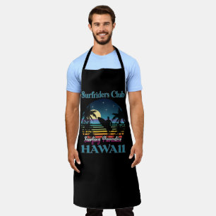 Surf riders Club, Surfing Paradise, Hawaii Apron