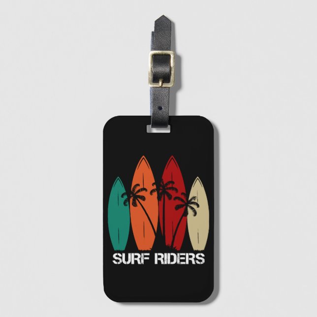 Surf Riders Luggage Tag (Front Vertical)