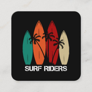 Surf Riders Square Business Card