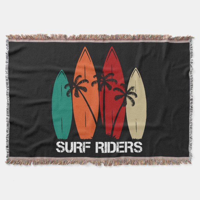 Surf Riders Throw Blanket (Front)