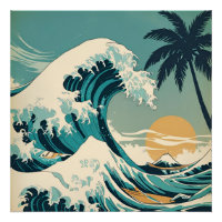 Surf’s Up Retro Wave Design Classic California 