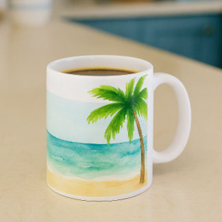 Surf Sand   Palm Tree  Coffee  Coffee Mug