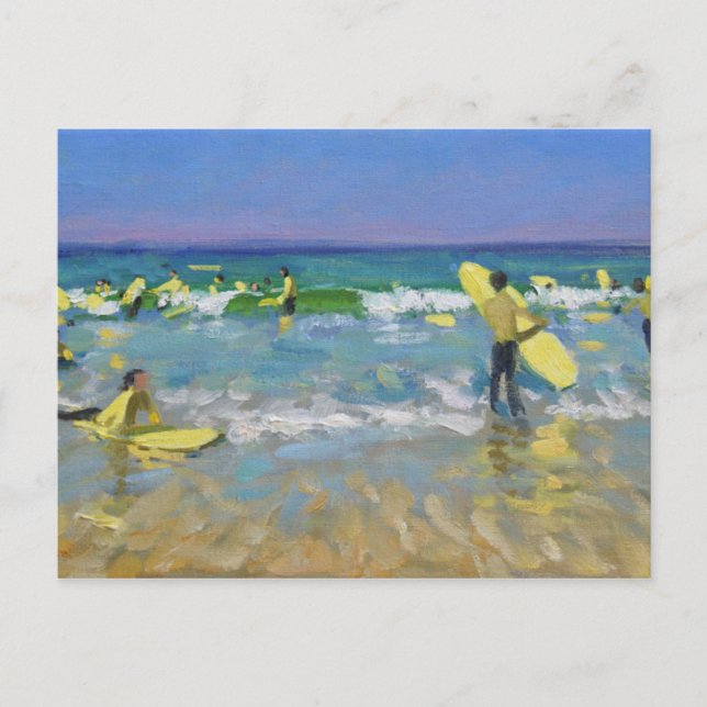 Surf School at St. Ives Postcard (Front)
