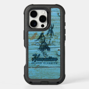 Surf Shack Hawaiian Hula Girl Faux Wood