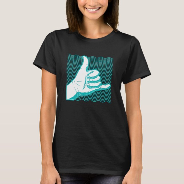 Surf Shaka Surf Design T-Shirt (Front)