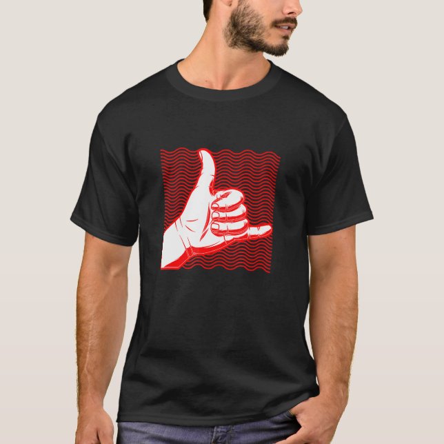 Surf Shaka Surf Design T-Shirt (Front)