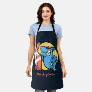 Surf Shark Beach Please Apron