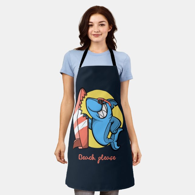 Surf Shark Beach Please Apron (Worn)