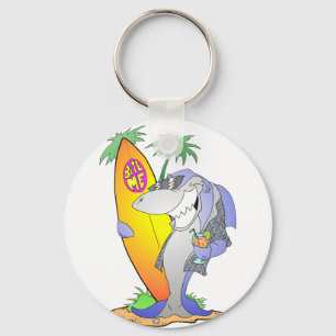 Surf Shark Key Ring