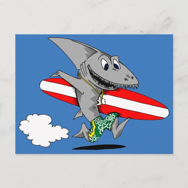 Surf Shark Postcard (Front)