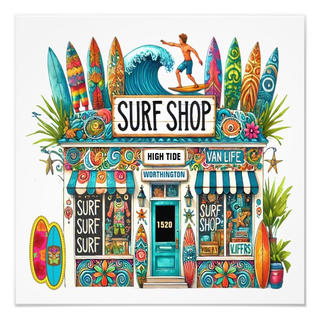 SURF SHOP PHOTO PRINT (Front)