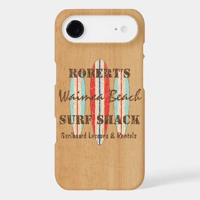 Surf Sign Customise Monogram Hawaiian Surfboards Case-Mate iPhone Case (Back)