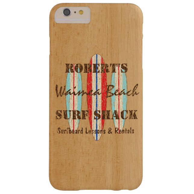 Surf Sign Customise Monogram Hawaiian Surfboards Case-Mate iPhone Case (Back)