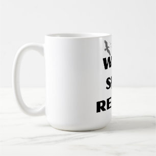 Surf Silhouette Glass Coffee Mug