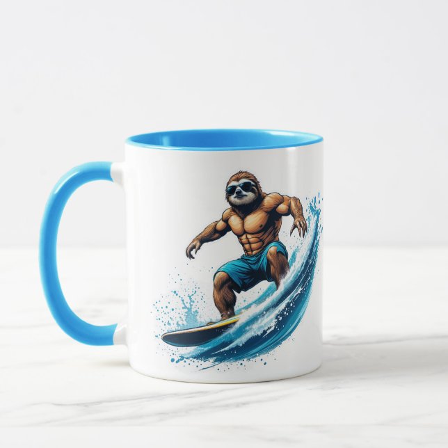 Surf Sloth Mug (Left)