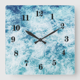 Surf Square Wall Clock